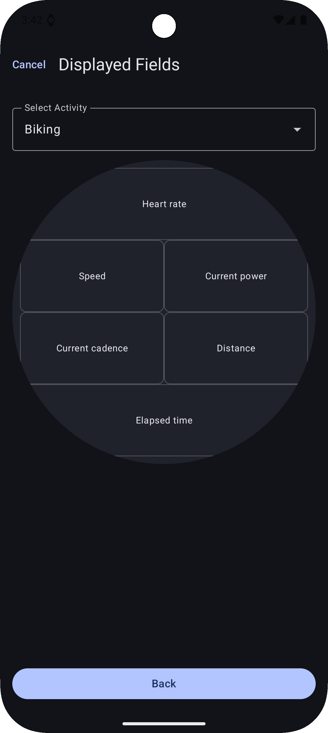 Edit Displayed Fields